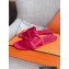 Cheap Sale Hermes Aloha Chaine D'ancre Rubber Slipper Sandals Red