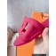 Cheap Sale Hermes Aloha Chaine D'ancre Rubber Slipper Sandals Red