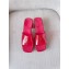 Cheap Sale Gucci Heel 5.5cm Platform 2.5cm Embossed Logo Rubber Slide Sandals Transparent Red