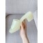 Cheap Sale Gucci Heel 5.5cm Platform 2.5cm Embossed Logo Rubber Slide Sandals Transparent Pale Green