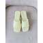 Cheap Sale Gucci Heel 5.5cm Platform 2.5cm Embossed Logo Rubber Slide Sandals Transparent Pale Green