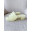 Cheap Sale Gucci Heel 5.5cm Platform 2.5cm Embossed Logo Rubber Slide Sandals Transparent Pale Green