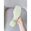 Cheap Sale Gucci Heel 5.5cm Platform 2.5cm Embossed Logo Rubber Slide Sandals Transparent Pale Green