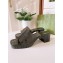Cheap Sale Gucci Heel 5.5cm Platform 2.5cm Embossed Logo Rubber Slide Sandals Transparent Black