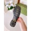 Cheap Sale Gucci Heel 5.5cm Platform 2.5cm Embossed Logo Rubber Slide Sandals Transparent Black