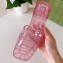 Cheap Sale Gucci Heel 5.5cm Platform 2.5cm Embossed Logo Rubber Slide Sandals Transparent Pink