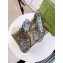 Cheap Sale Gucci Rubber Sandals with Double G Transparent Gun Color