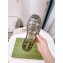 Cheap Sale Gucci Rubber Sandals with Double G Transparent Gun Color