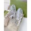 Cheap Sale Gucci Rubber Sandals with Double G Transparent White