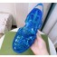 Cheap Sale Gucci Rubber Sandals with Double G Blue