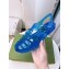 Cheap Sale Gucci Rubber Sandals with Double G Blue