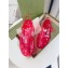 Cheap Sale Gucci Rubber Sandals with Double G Red