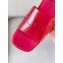 Cheap Sale Gucci Heel 5.5cm Platform 2.5cm Embossed Logo Rubber Slide Sandals Transparent Red