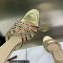 Dior Heel 9.5cm Gem Slides Multicolor in Cotton Metallic Thread Embroidery with Square Strass 2023