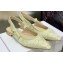 Dior J'Adior Slingback Ballerina Flats in White Cotton Embroidered with Dior Jardin d'Hiver Motif in Metallic Thread 2023