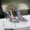 Dior Heel 9.5cm J'Adior Slingback Pumps in Blue Cotton Embroidered with Dior Jardin d'Hiver Motif 2023
