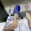 Dior Heel 9.5cm J'Adior Slingback Pumps in Blue Cotton Embroidered with Dior Jardin d'Hiver Motif 2023