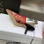 Dior Heel 6.5cm J'Adior Slingback Pumps in Red Brocart Embroidered Cotton with Gold-Tone Metallic Thread 2023