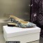 Dior J'Adior Slingback Ballerina Flats in Blue Brocart Embroidered Cotton with Gold-Tone Metallic Thread 2023