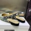 Dior J'Adior Slingback Ballerina Flats in Blue Brocart Embroidered Cotton with Gold-Tone Metallic Thread 2023