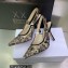 Dior Heel 9.5cm J'Adior Slingback Pumps in Hazelnut Toile de Jouy Embroidered Cotton 2023
