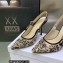 Dior Heel 9.5cm J'Adior Slingback Pumps in Hazelnut Toile de Jouy Embroidered Cotton 2023
