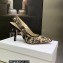 Dior Heel 9.5cm J'Adior Slingback Pumps in Hazelnut Toile de Jouy Embroidered Cotton 2023