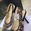 Dior Heel 9.5cm J'Adior Slingback Pumps in Hazelnut Toile de Jouy Embroidered Cotton 2023
