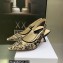 Dior Heel 6.5cm J'Adior Slingback Pumps in Hazelnut Toile de Jouy Embroidered Cotton 2023