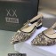 Dior J'Adior Slingback Ballerina Flats in Hazelnut Toile de Jouy Embroidered Cotton 2023