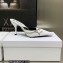 Dior Heel 8.5cm Chain and Star Pointed Toe Mules White 2023