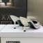 Dior Heel 8.5cm Chain and Star Pointed Toe Mules White 2023