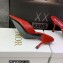 Dior Heel 8.5cm Chain and Star Pointed Toe Mules Red 2023