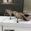 Dior Heel 8.5cm Chain and Star Pointed Toe Mules Beige 2023