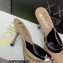 Dior Heel 8.5cm Chain and Star Pointed Toe Mules Beige 2023