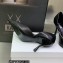 Dior Heel 8.5cm Chain and Star Pointed Toe Pumps Black 2023