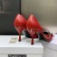 Dior Heel 8.5cm Chain and Star Pointed Toe Pumps Red 2023