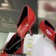 Dior Heel 8.5cm Chain and Star Pointed Toe Pumps Red 2023