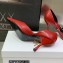 Dior Heel 8.5cm Chain and Star Pointed Toe Pumps Red 2023