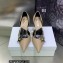 Dior Heel 8.5cm Chain and Star Pointed Toe Pumps Beige 2023