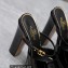 Valentino Heel 15.5cm platform 4cm Tan-Go Slides in patent leather Black 2023