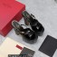 Valentino Heel 15.5cm platform 4cm Tan-Go Slides in patent leather Black 2023