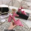 Chanel Heel 7.5cm Patent Leather Sandals Pink 2023
