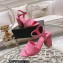 Chanel Heel 7.5cm Patent Leather Sandals Pink 2023