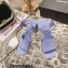 Chanel Heel 7.5cm Patent Leather Sandals Lilac 2023