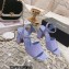 Chanel Heel 7.5cm Patent Leather Sandals Lilac 2023