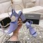 Chanel Heel 7.5cm Patent Leather Sandals Lilac 2023