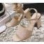 Chanel Heel 7.5cm Patent Leather Sandals Beige 2023