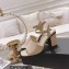 Chanel Heel 7.5cm Patent Leather Sandals Beige 2023