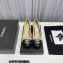 Chanel Heel 6cm Chain Crystal and Pearl CC Logo Pumps Leather Beige 2023